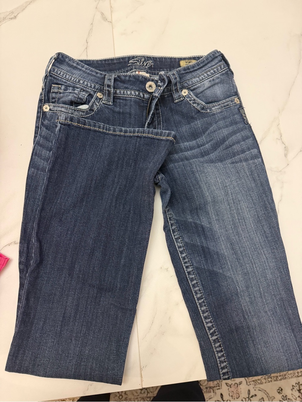 Seven7 Women's Two-Tone Blue Denim Jeans